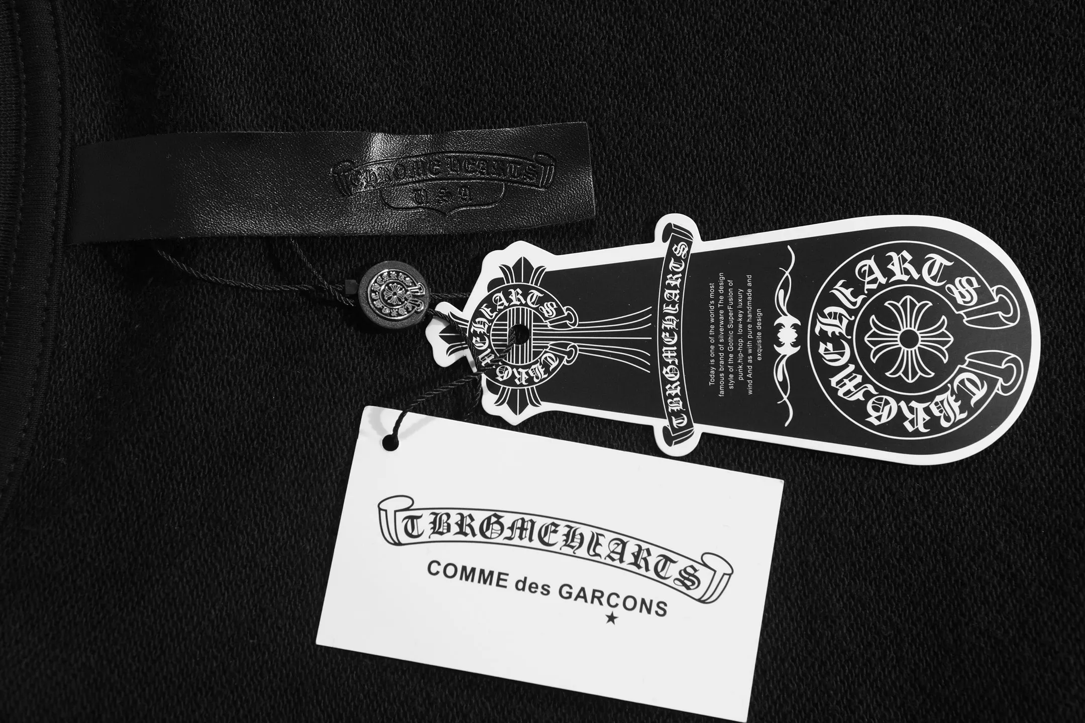 P270 Chrome Hearts Cross Slogan Metal Round Neck Sweatshirt Size: SMLXL Color: White Black